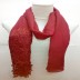 Designer Half Net Diamond Stole- Red